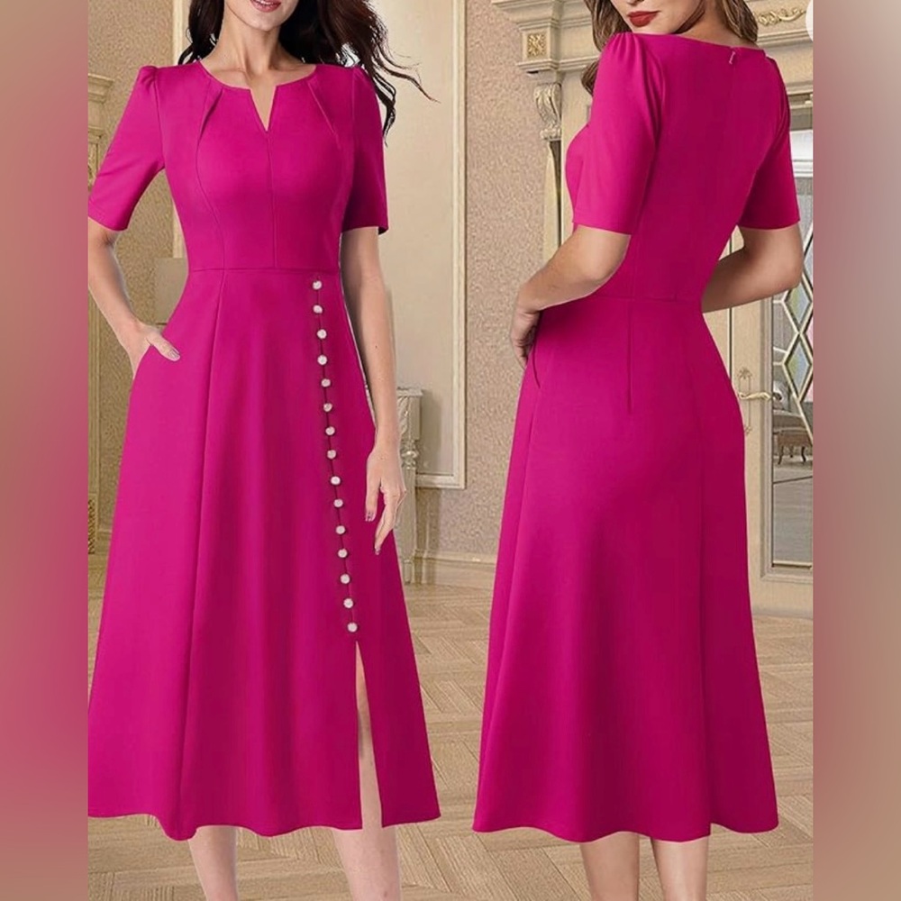 Vintage style dress with pockets
